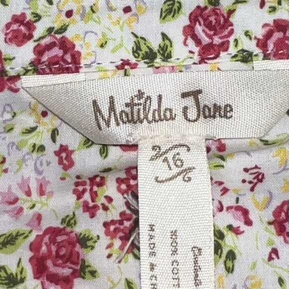 NWT Matilda Jane BOYS Miles Of Style Size 16 Button Up Shirt Purple Gingham Kids - Picture 5 of 9